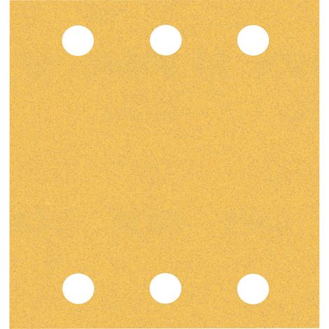 Feuilles abrasives BOSCH rectangulaire bois peinture Expert C470 - 115x140 mm - 6 trous - Boite de 10 pièces - Grain multi- 2608901113 (1/4)
