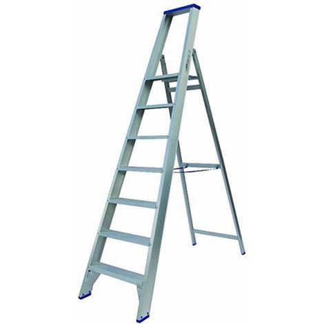 Escabeau alu 7 marches - Hauteur max. de travail 3.75m - PT07 (1/3)