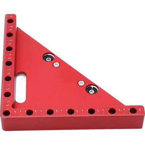 45° 90° rechtwinkliger Positionierwinkel aus Aluminium, Schreinerwerkzeug mit klarer Skala, präzise Spannvorrichtung. (1/5)