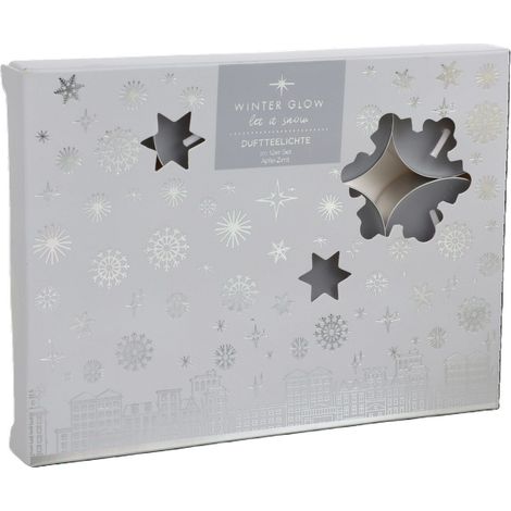 12 Stück Duft Teelichter Teelicht Apfel Zimt Winter Weihnachten Kerzen Dekoration (1/2)