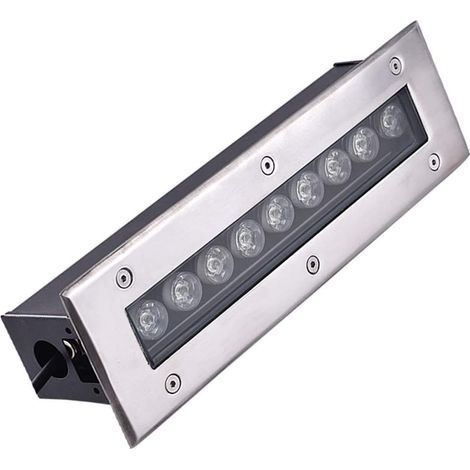 LED-Einbaustrahler für den Außenbereich – Gartenleuchte für den Bodeneinbau, rechteckiger Bodeneinbaustrahler, wasserdichte Gartenleuchte für den Untergrund (1/5)