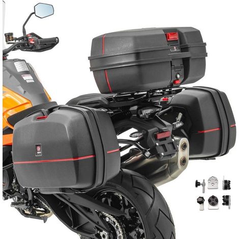 Set de valises et top case - Honda Varadero 125 / XL 1000 V - Étanche - 45 litres - Résistant aux chocs