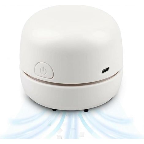 Mini aspirateur de table sans fil rechargeable USB, haute puissance d'aspiration, format compact (1/5)