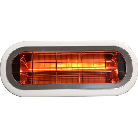 Elektrische Heizkörper Infrarot Kohlefaser 2000W für Innen- und Außenbereich Kekai Top Design 46x19x7,5 cm für Decke und Wand