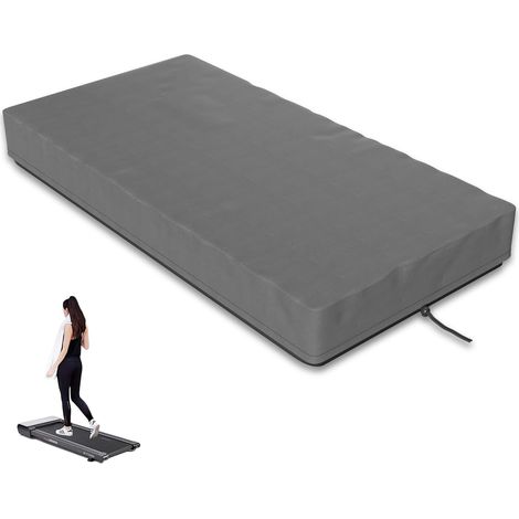 Housse Tapis de Course Pliable 420D, 140 × 71 × 15 cm, Gris Tissu Oxford 420D, Pour Walking Pad Plié, Tapis de Marche Sous Bureau, Anti-Poussière, Imperméable (1/5)