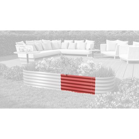 Vitavia Erweiterung "Stretched" für Hochbeet "401", rubin rot, 80 x 40 cm (1/5)