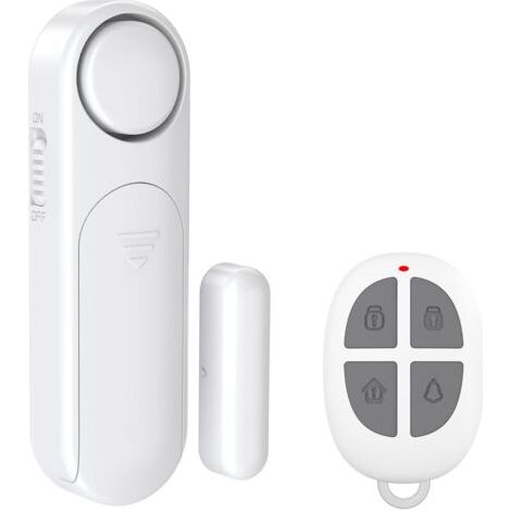 Alarme Maison sans Fil, Alarme de Porte et Fenêtre 2 Modes Capteur sans Fil Magnétique pour Système de Sécurité Maison Sécurité Enfants Blanc (1/5)