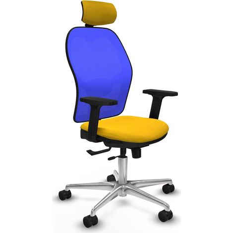 Sedia da ufficio piqueras y crespo Jorquera blu schiuma di alta qualità (1/2)