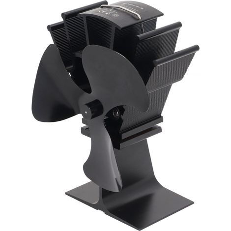 Ventilateur pour poêle à bois, alimenté par la chaleur, 3 pales, silencieux, résistant aux hautes températures, pour poêle à bois et brûleur à bûches. (1/5)