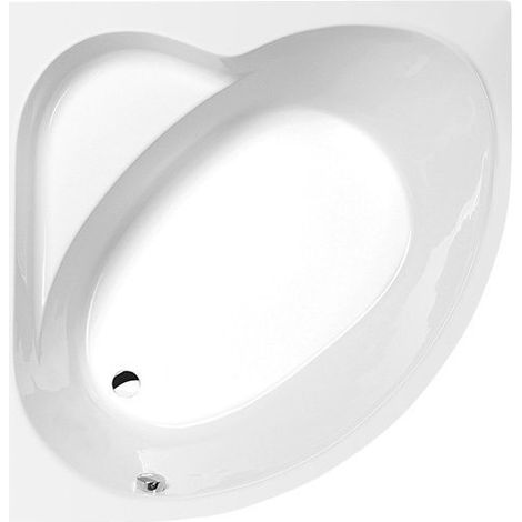 Baignoire d'angle SIRIUS 130x130x43cm, blanc (1/2)