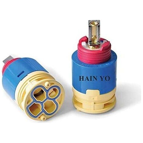 Ceramic Pressure Balance Shower Faucet Cartridge JL02BJ, 40mm Shower Faucet Cartridge Replacement for Bathtub Shower Faucet (1/4)