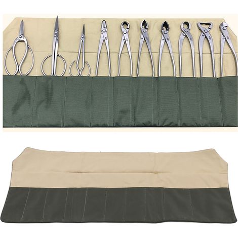 Sac à outils pour bonsaï, sac à outils de jardin, sac de rangement pour sécateur à bonsaï en pin noir (1/5)