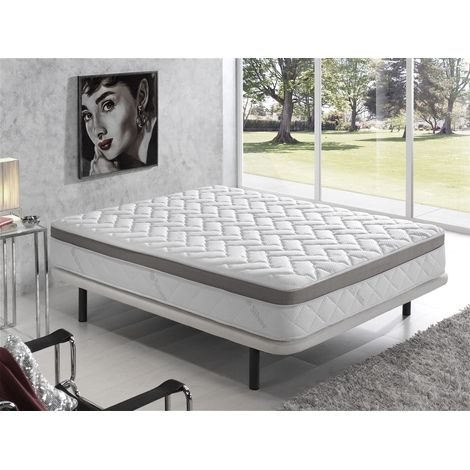 SIMPUR RELAX  matelas 90x190 - fil d'argent - mousse à mémoire de forme - épaisseur 25 cm - ferme en profondeur et doux en surface.