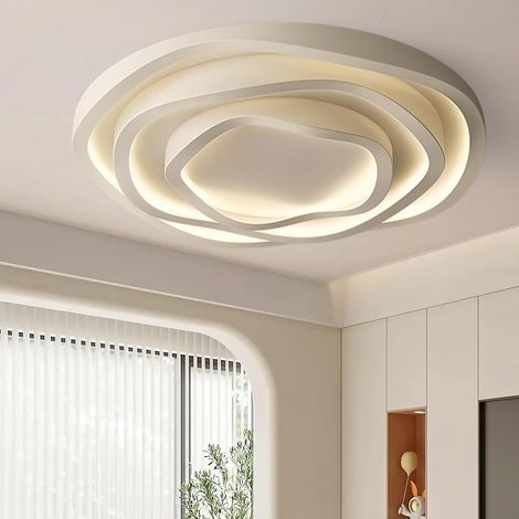 Lampadario moderno da soffitto, dimmerabile 3000K-6500K, minimalista, dalla forma creativa (F 50CM) (1/5)