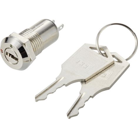 TRU COMPONENTS 754102 S1091 B Schlüsselschalter 30 V 1 A 1 x Aus/Ein 1 x 90 ° 1 St. (1/2)