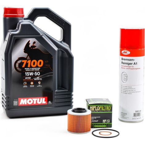 Kit Entretien Vidange pour BMW F 650 GS DAKAR de 2004 à 2007 - MOTUL 7100 15W50 4L