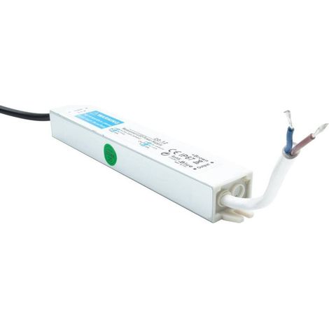 Trade Shop - Fuente De Alimentación Slim 20w Transformador Impermeable Led Tiras Cámara Lámparas - (1/5)
