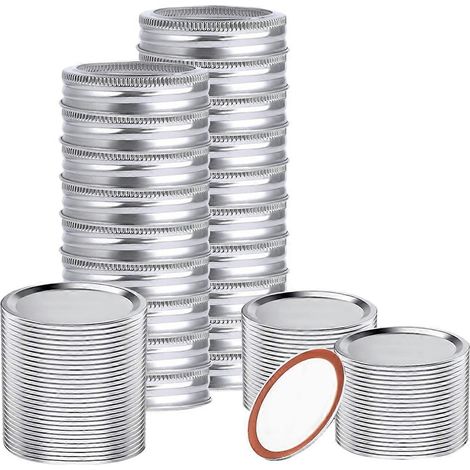 48 Deckel und Ringe für Einmachgläser mit Standardöffnung (1/5)