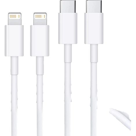 Lightning-Kabel, MFi-zertifiziert, Schnellladung, 2m, 2Stück (1/2)