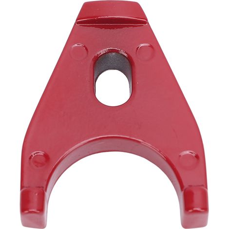Abrazadera de distribuidor de aluminio mecanizado para un montaje seguro de bloques de motor SBC BBC 283 327 350 383, color rojo.