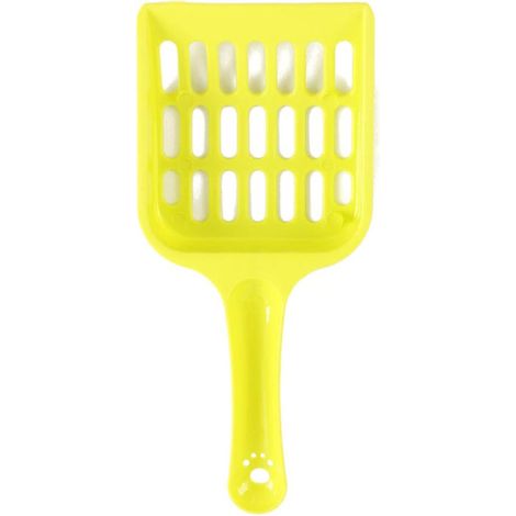 MINKUROW Pala Para Arena Para Gatos 2 Piezas Pala De Plástico Para Arena Para Gatos Pala Para Arena De Plástico Pala Para Arena Para Gatos Pala Para Mascotas (Amarillo) (1/3)