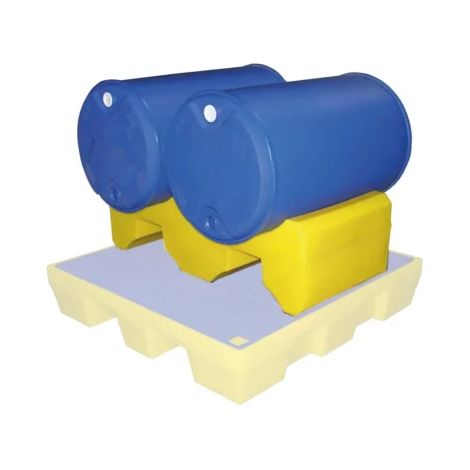 Support PE pour 2 fûtes de 200 Litres DRAKKAR (1/2)