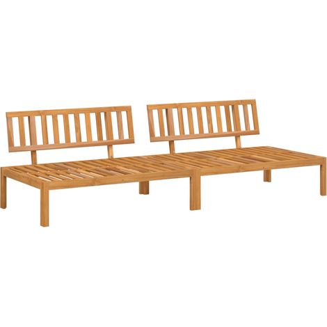 vidaXL Garten-Sitzmöbel aus Akazienholz 2 Stück