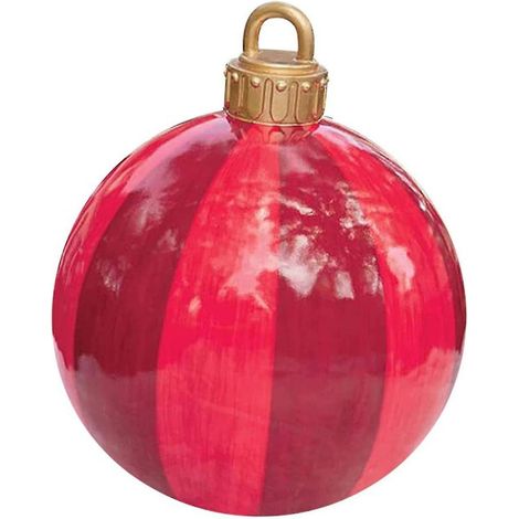 Boule de Noël géante de 60 cm, boule transparente, boule de Noël gonflable géante, pour l'extérieur (1/5)