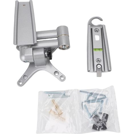 Support Mur écran Large TV Alliage Aluminium 30in L04 Gris Argent chargé 18kg (1/5)