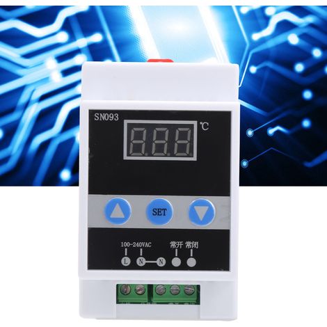 Régulateur de température sur rail TMC-6000 110-240 V, contrôleur de température numérique, thermostat, réfrigération (1/5)