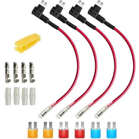 Lot de 4 porte-fusibles Micro2 12V-24V Add-A-Circuit avec faisceau de câbles - FFY (1/4)