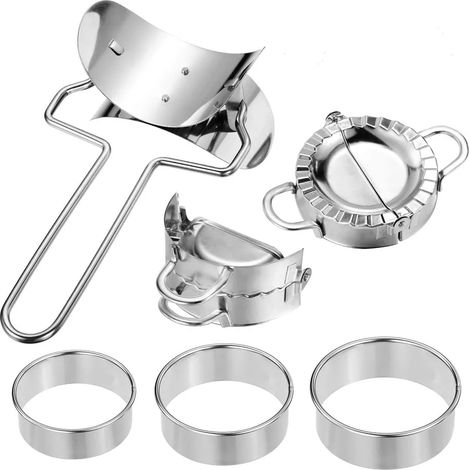Stück Dough Press Set,Ravioli Maker,Dumpling Maker Set,Dumpling Maker Maschine,Dumplings Wrapper,Ravioli Biscuit Cutters,Knödel-Hersteller,Dumpling Cutter,Gebäck-Werkzeuge