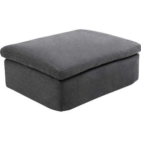 Pouf in tessuto grigio antracite - CORTOLINE