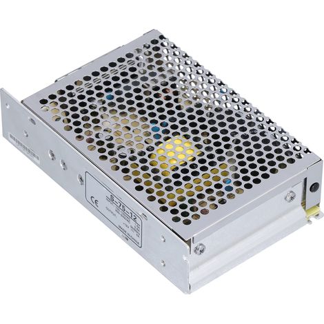 Alimentation à découpage CC avec boîtier en alliage d'aluminium, composants électroniques, conversion de tension, 110 V/220 V, S-75-12, 12 V/6 A (1/5)