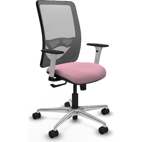 Chaise de bureau piqueras y crespo élégante gris blanc robuste (1/2)