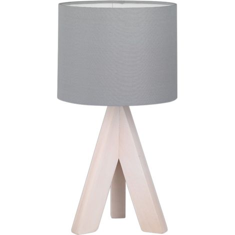 50741042 LAMPARA SOBREMESA GING E14 GRIS TRIO (1/3)