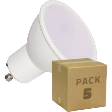 Pack de 5 Ampoules LED 12/24V GU10 6W 600 lm No Flicker 6500K Blanc froid