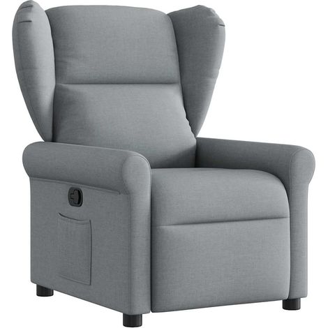 Maison Exclusive - Relaxsessel Hellgrau Stoff