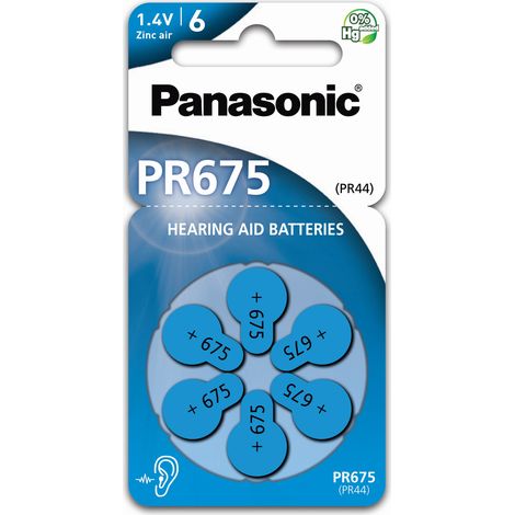 pile panasonic pr675 1.4 6 pièces