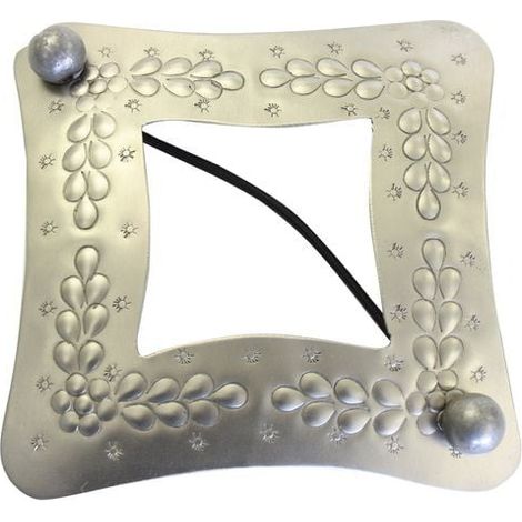 Gardinia Raffhalter für Vorhänge Raute 10 x 10 cm Edelstahloptik Dekoartikel