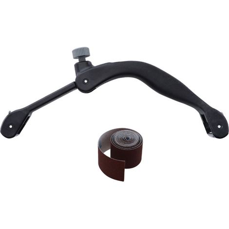 Supporto per carta vetrata ad arco e supporto per nastro abrasivo irregolare (supporto ad arco + nastro abrasivo da 120 cm) (1/4)