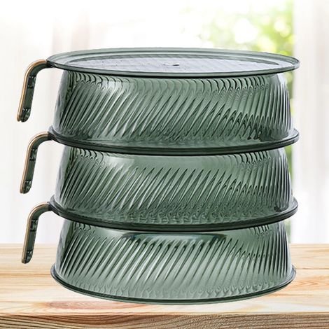 Couvercle alimentaire isotherme, transparent, anti-poussière, anti-moustiques et anti-mouches, pour la conservation des restes, couvercle alimentaire multicouche, nappe, couvercle alimentaire 3 couche (1/5)
