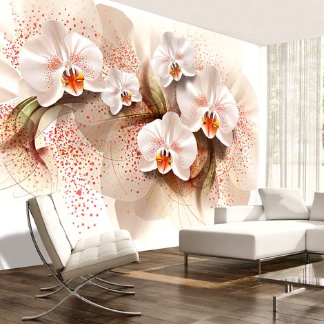 Fotomurale - Pale yellow orchids - 100x70 (1/4)