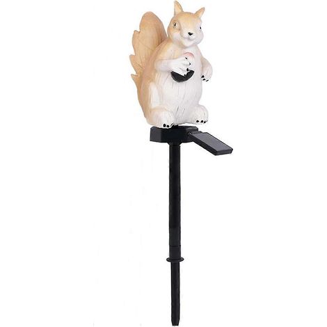 Lampe solaire de jardin en résine en forme d'écureuil - B-- (1/5)
