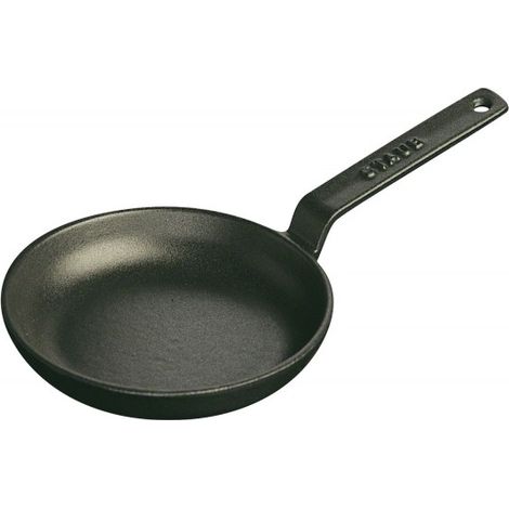 Staub Mini poêle noire en fonte émaillée