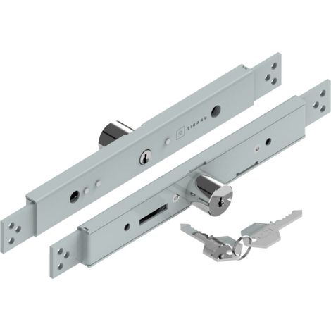 Serrure AE en applique zinguée cylindre 6mm pour lame 7 à 9mm - TIRARD - AE114002 (1/5)