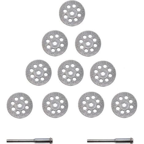 Disque Diamant - 22 mm - Pour Coupe Verre Céramique Pierre Porcelaine Carrelage - 10 Pièces