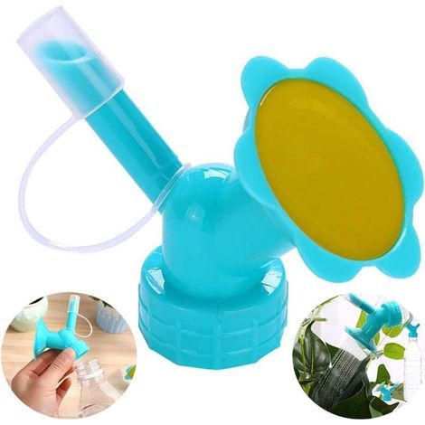 Bouteille arrosoir 2 en 1 - Pommeau de douche, outils de jardinage (2 Pièces Bleu) (1/5)