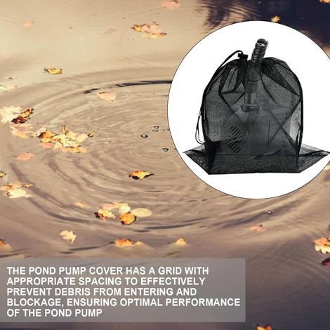 Sac filtrant pour pompe – Sac barrière en maille pour pompe à eau, résistant aux intempéries, accessoires de filtration pour jardin, cour, parcs, pelouse extérieure (1/4)