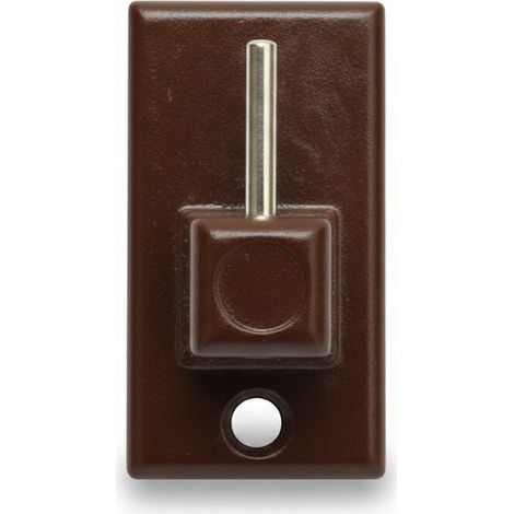 GANCIO PER BRIS BRIS METALLO IN BLISTER- - verniciato marrone, mm.32x18, in bl.2 pz. - 12 blister